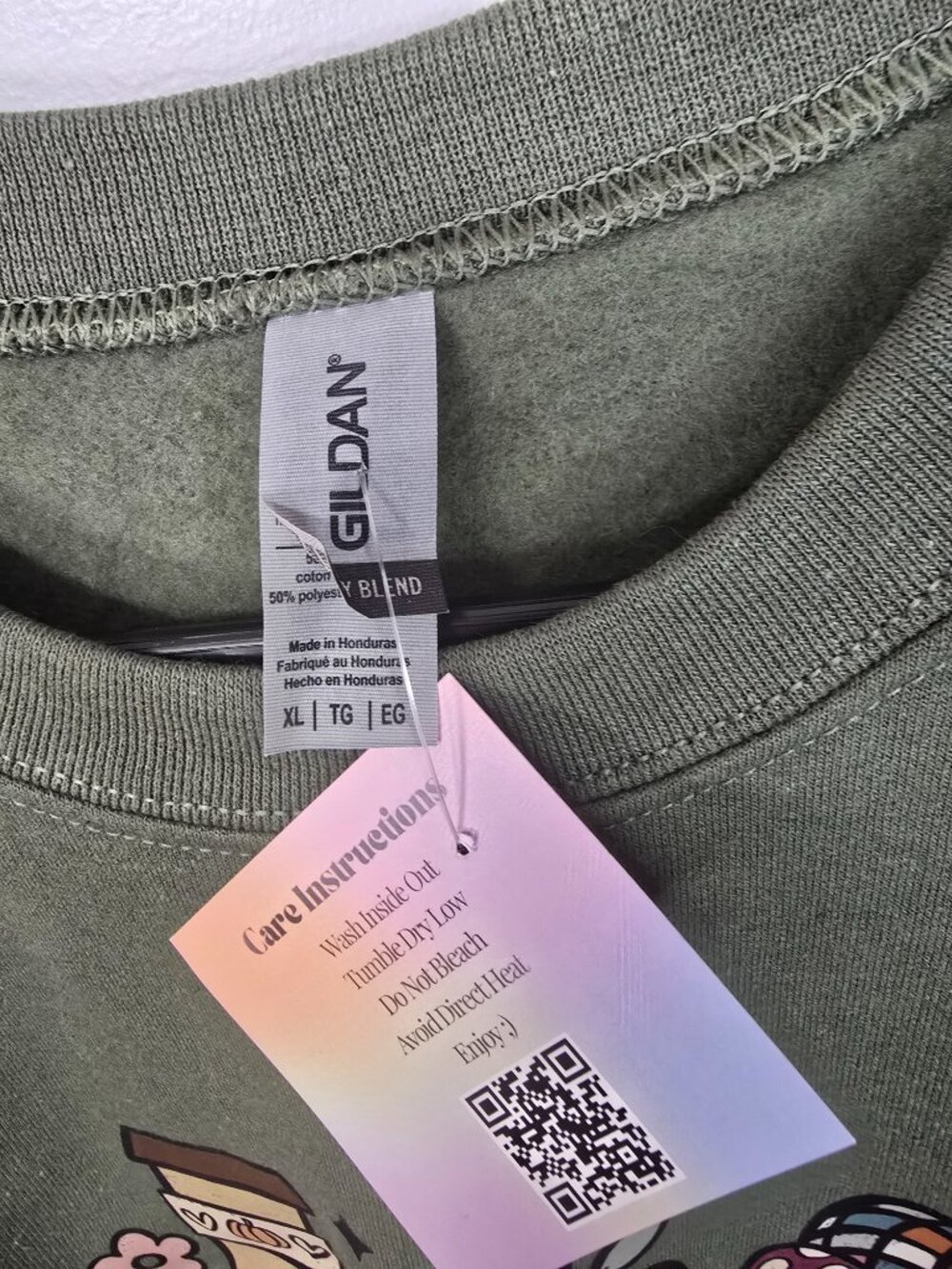 Fall Vibes / Halloween Gildan Heavyweight Printed sweatshirt XL - Picture 5 of 6